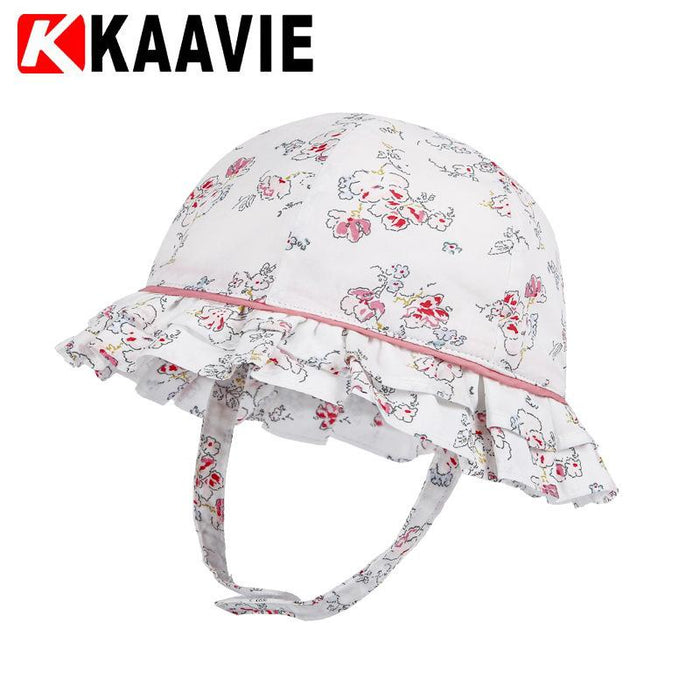 Pastoral Wind Floral Children's Outdoor Travel Warm Fisherman Hat