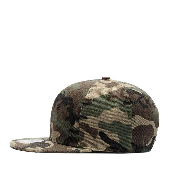 New All-match Camouflage Sun Hat Flat Brim Hat