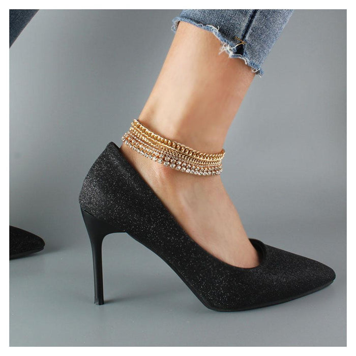 Ins Simple Style Fashion Foot Decoration Women's Multi-layer Foot Chain
