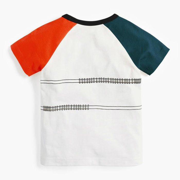 Boys' T-shirt Children's Wear T-shirt Knitted Short Sleeved Children's Bottom Shirt