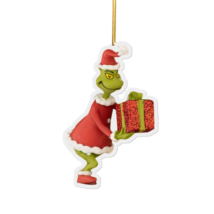 Green Headdress Grinch Christmas Tree Pendant Decoration