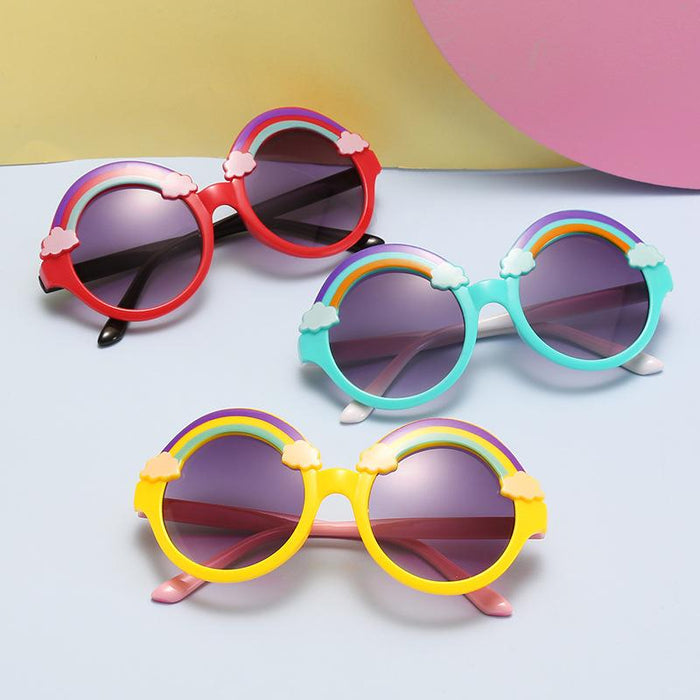 Children's cartoon rainbow animation Sunglasses