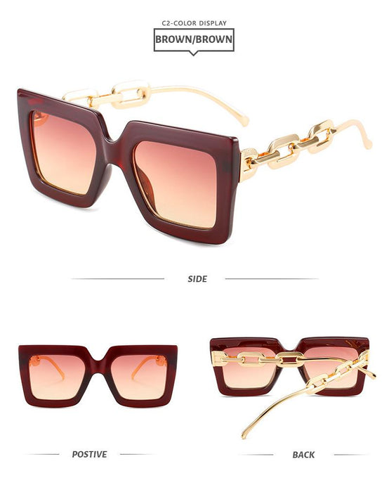 Square Sunglasses chain Sunglasses
