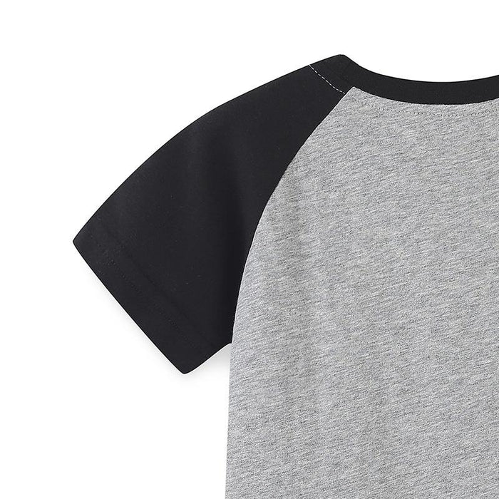 Boys' short sleeve T-shirt knitted cotton cartoon printed children's T-shirt