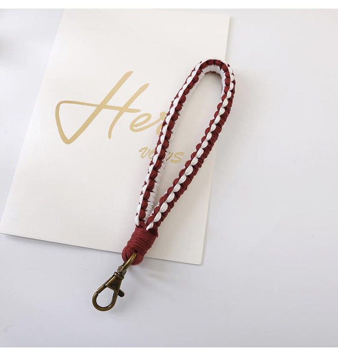 Vintage Hand Woven Wristband Key Chain Pendant