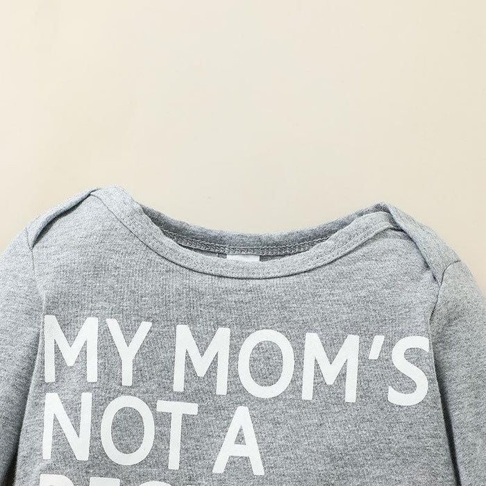 Casual Baby Alphabet Print Jumpsuit