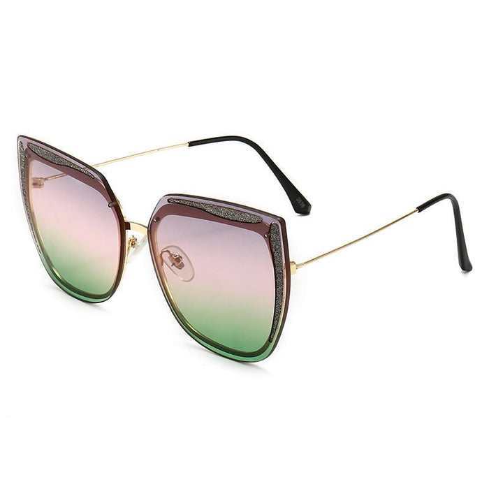 Cat's Eye Sunglasses Women's metal