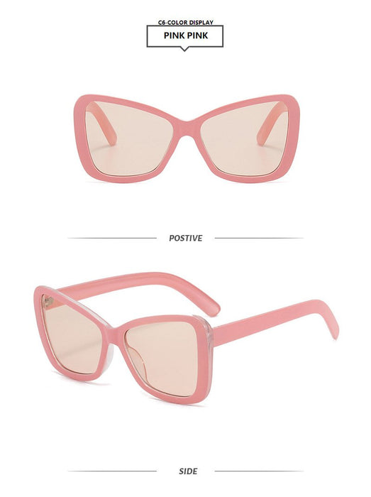 Cat's Eye Sunglasses contrast color trend Sunglasses