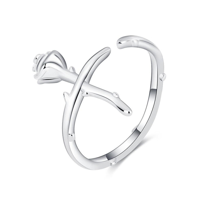 Fashion Simple Rose Open Ring