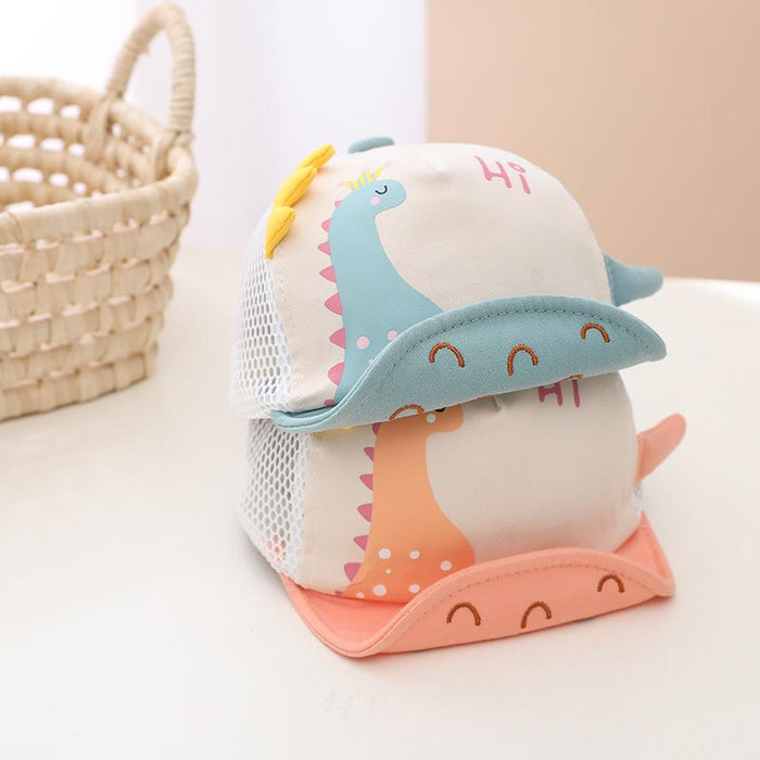 Summer Cartoon Dinosaur Baby's Net Cap