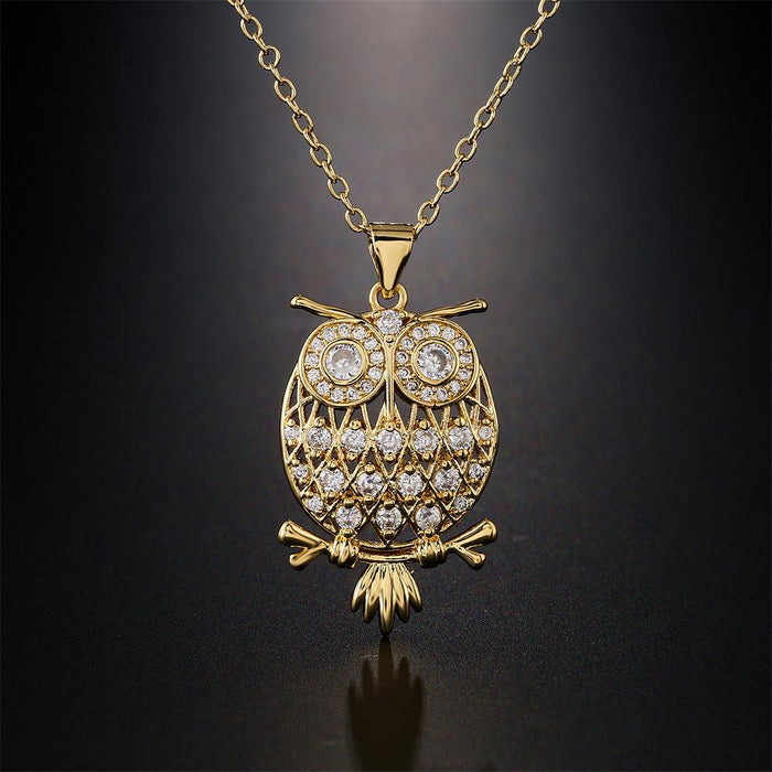 Fashion Simple Personalized Owl Pendant Necklace