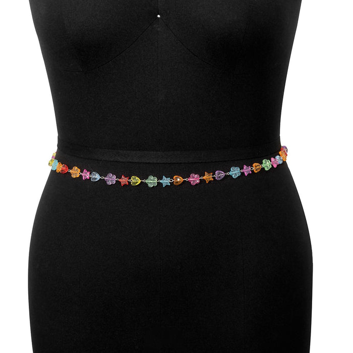 New Colorful Flower Waist Chain Women's Body Chain