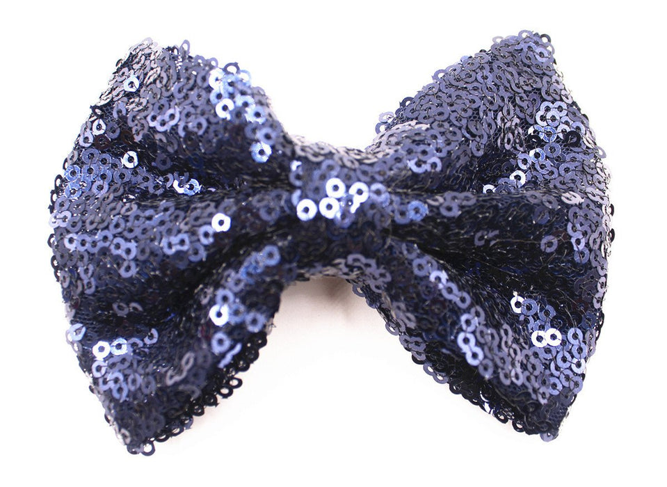 Sequin Bow Hair Clip