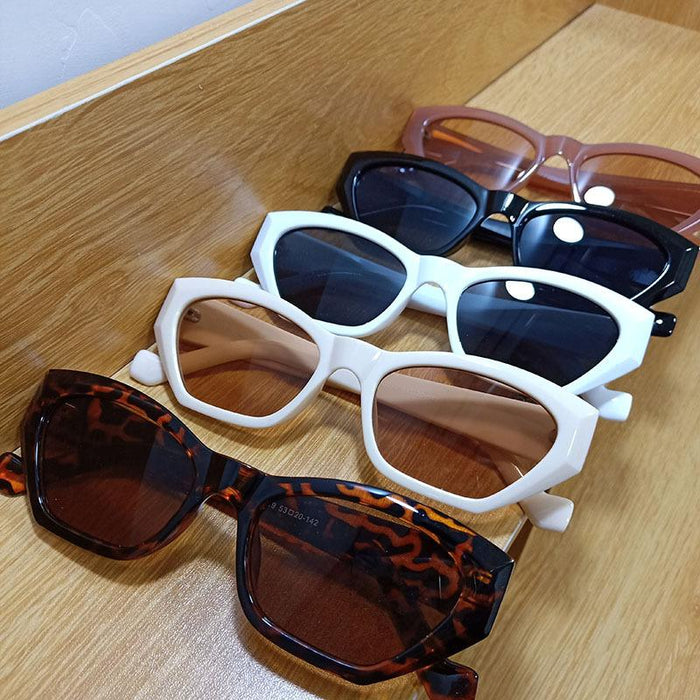 Fashion Retro Plain Small Frame Sunglasses