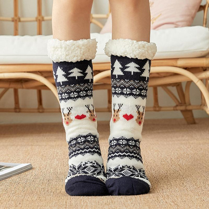 Cute Warm Socks Thicken Plus Cotton Winter Women Socks