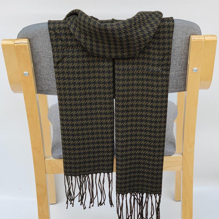 Classic Lattice Soft Scarf Cashmere Plaid Scarves