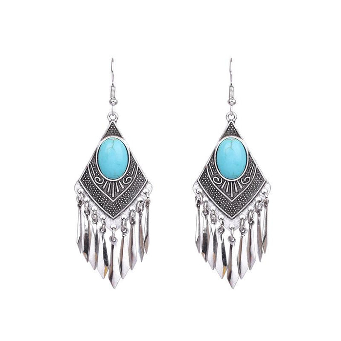 Retro Fashion Exaggeration Round Tassel  Women's Earrings
