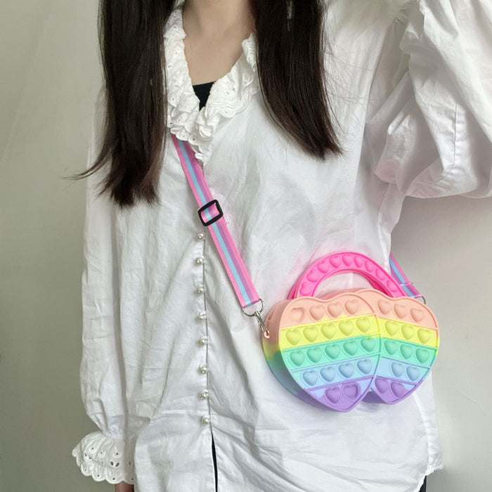 Decompression puzzle bag cartoon children's coin purse toy