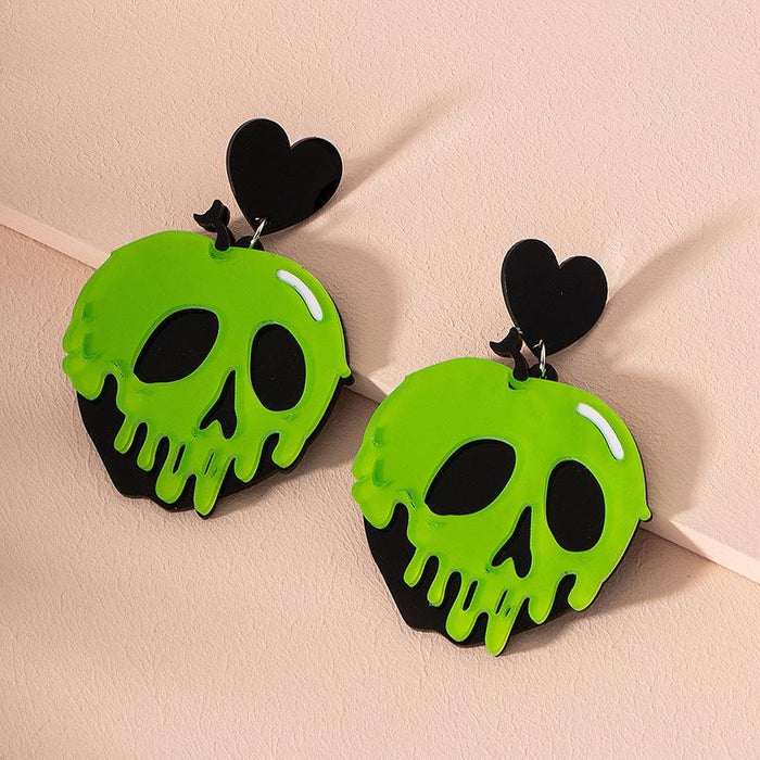 Fashion Personality Acrylic Skull Women's Earrings