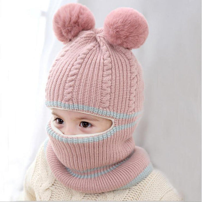 Baby Boy Girl Hat And Scarf Face Ear Protection