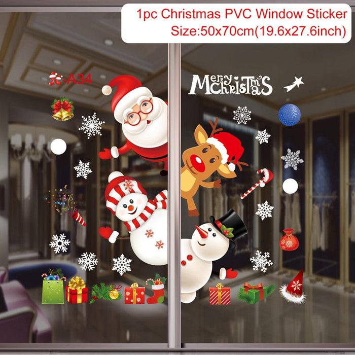 2022 Christmas Window Stickers