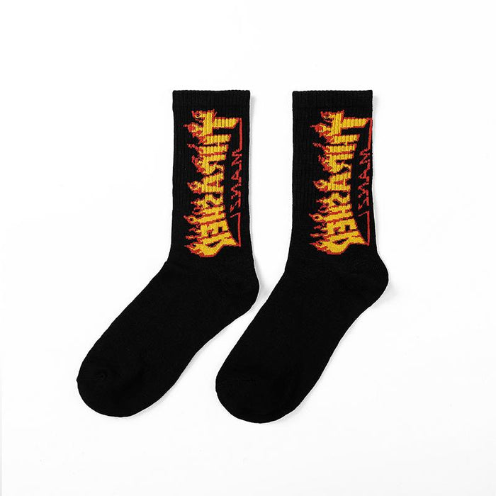 Funny Men Hip Hop Skeleton Socks