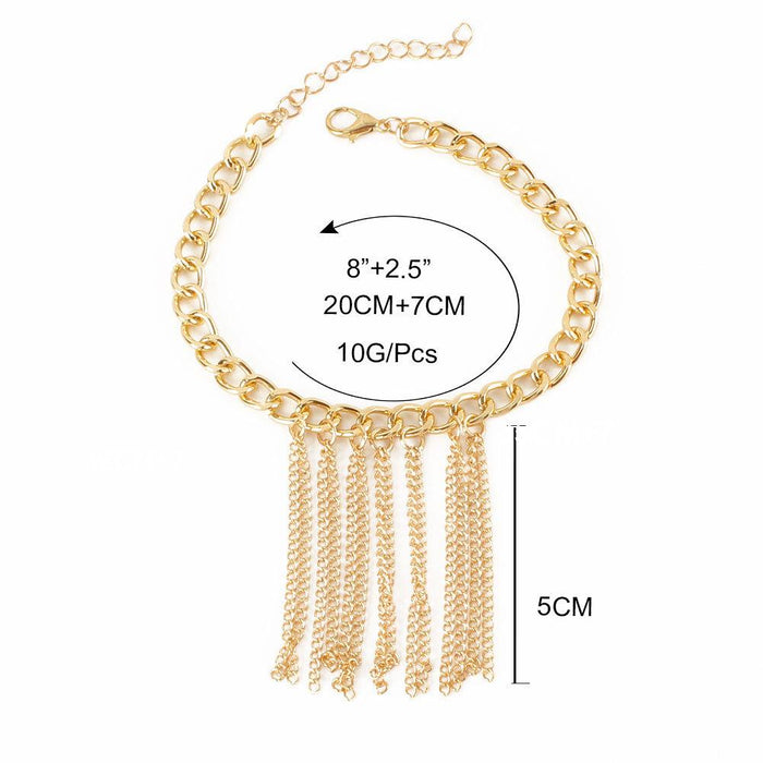 New Punk Style Personality Tassel Women's Anklet