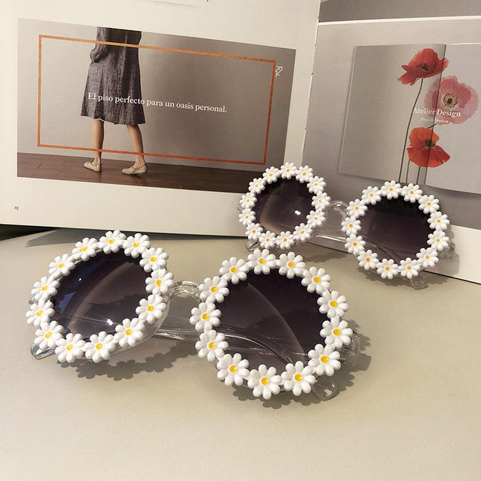 Fashion Funny Flower Daisy Sunglasses Photo Shooting