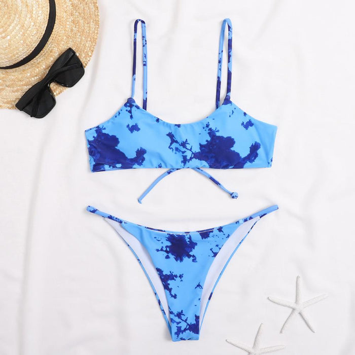 New Gradient Sexy Backless Bikini