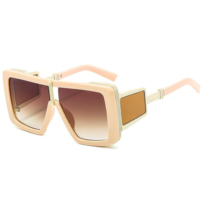 Big frame one-piece Sunglasses personality