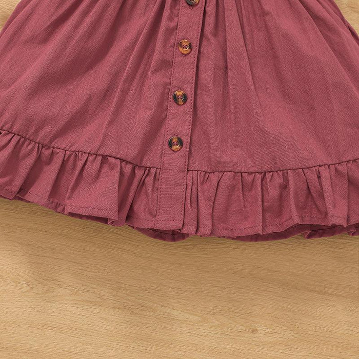 Sleeveless Dress Girls' exotic A-line skirt