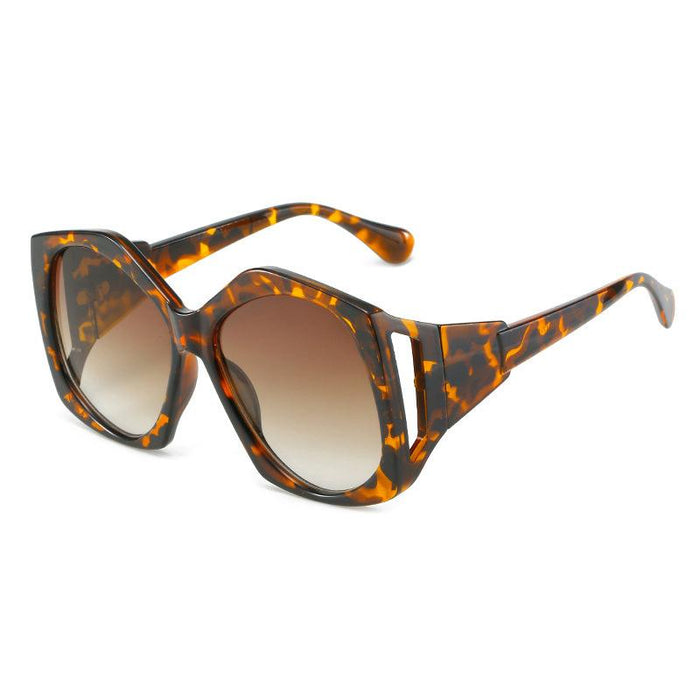 Large frame irregular Sunglasses