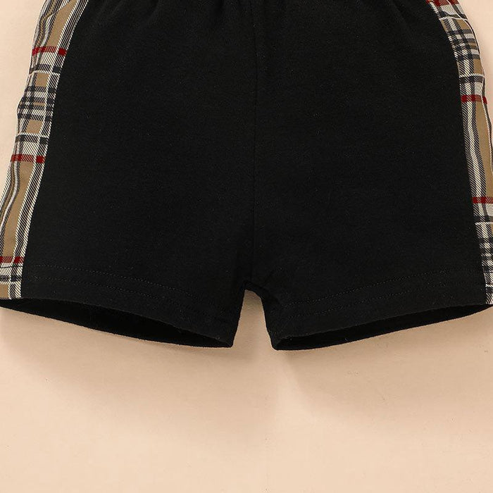 Summer Boys Short Sleeve Sports T-shirt Shorts Set