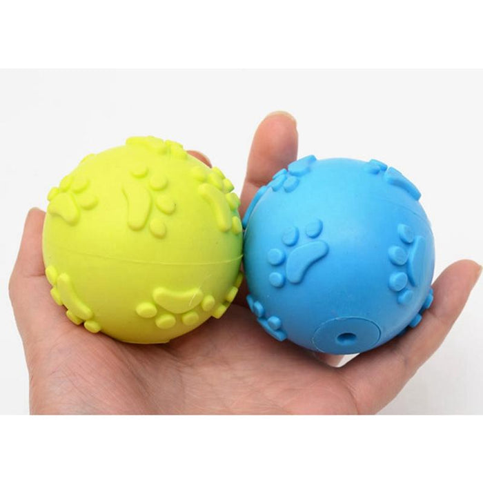 Rubber Squeak Dog Ball Creative Funny Dog Bite Ball Pet Chew Ball