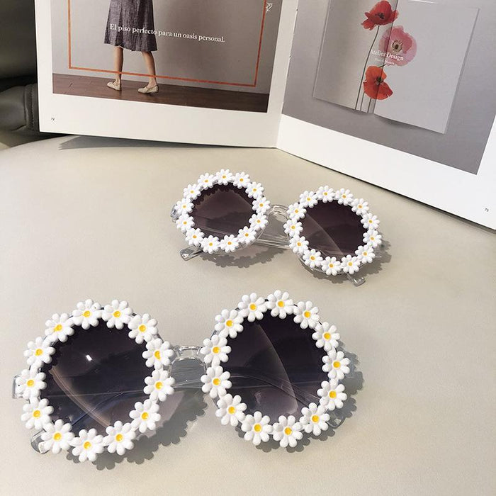 Fashion Funny Flower Daisy Sunglasses Photo Shooting