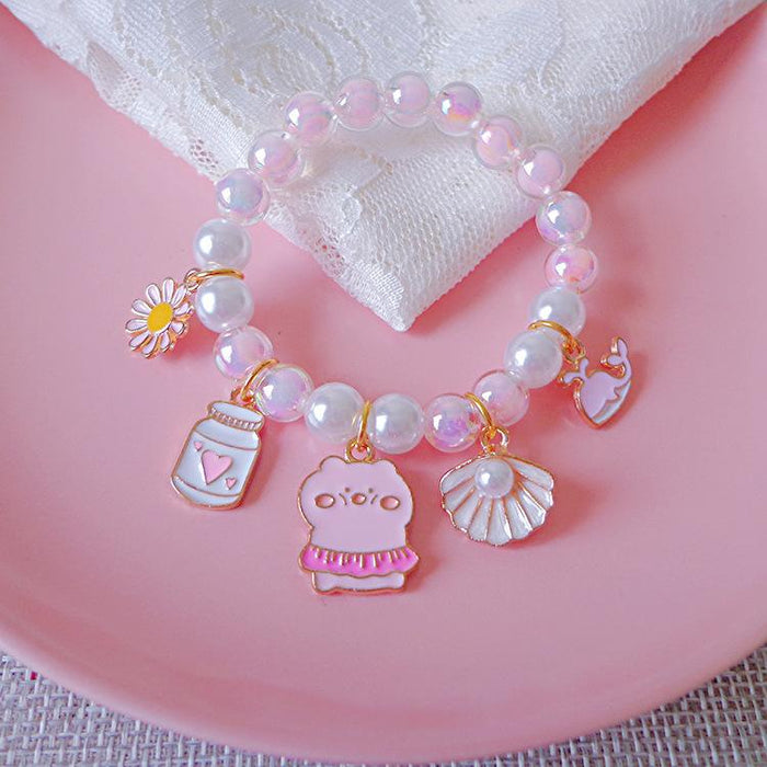 Children's Pearl Bracelet Cute Cartoon Bracelet Accessories