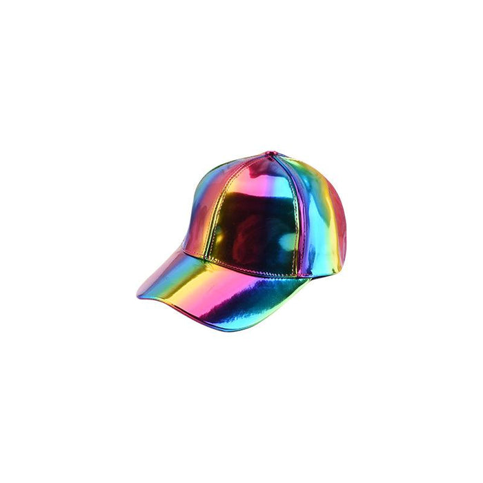 Summer Outdoor Sun Protection Laser Patent Leather Cap Baseball Cap