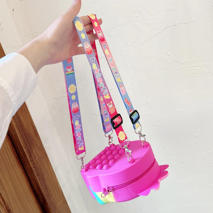 Backpack children's school bag shoulder silicone toys