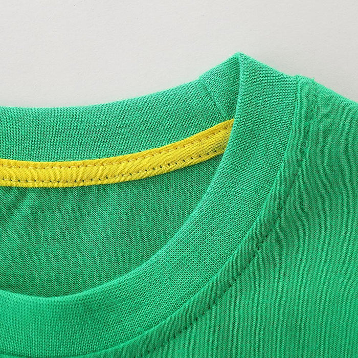 Kids Knit Cotton T-Shirt Boys Short Sleeve