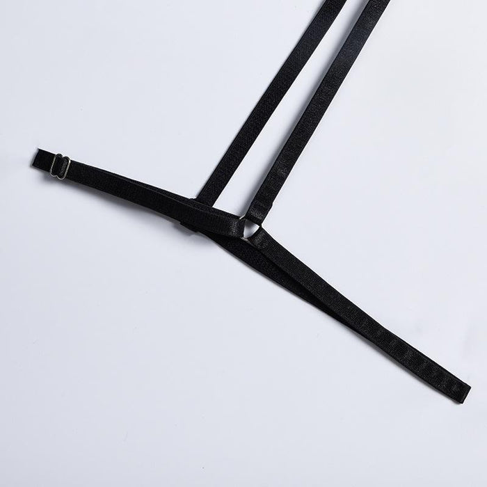 Summer Fashion Mesh Embroidered Patchwork Underwear Set