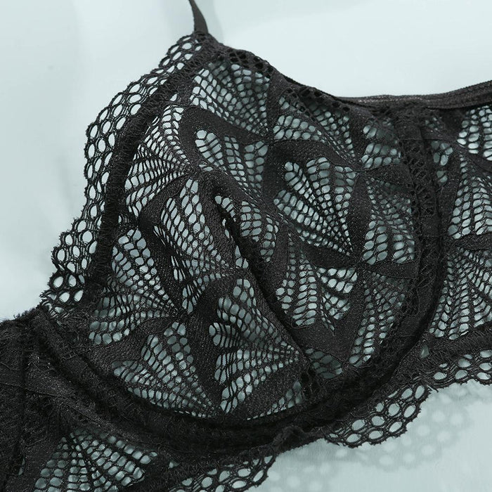 Women's Lace Underwear Sexy Lingerie Two Piece Set