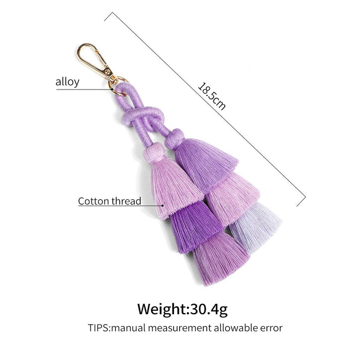 New Bohemian Hand Woven Tassel Key Chain