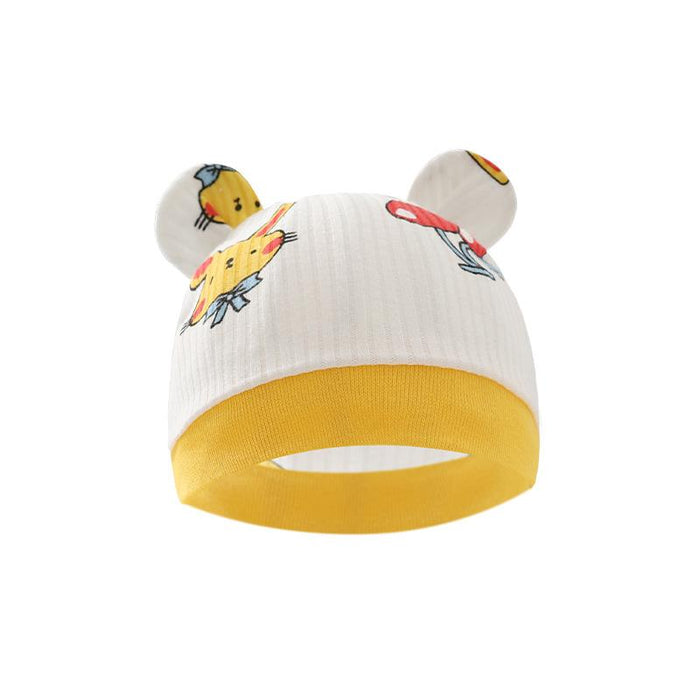 Binaural Printed Hat For Newborn Baby