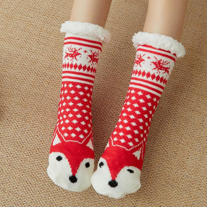 Cute Warm Socks Thicken Plus Cotton Winter Women Socks
