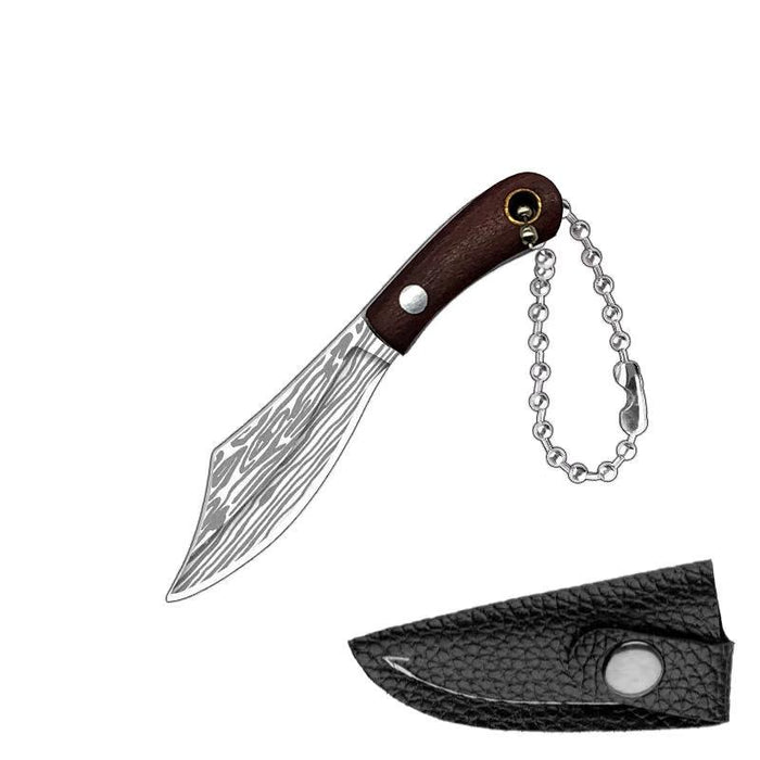 New Stainless Steel Knife Mini Vegetable Knife Keychains Pendant Portable Tool