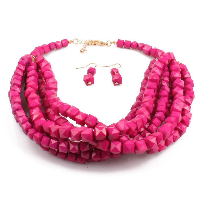 Ladies Jewelry Beaded Fashion Personality Layered Necklace
