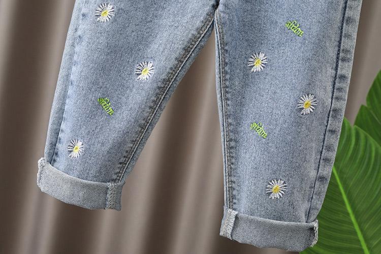 Girls Casual Cartoon Winter Jeans For 2-6 Years