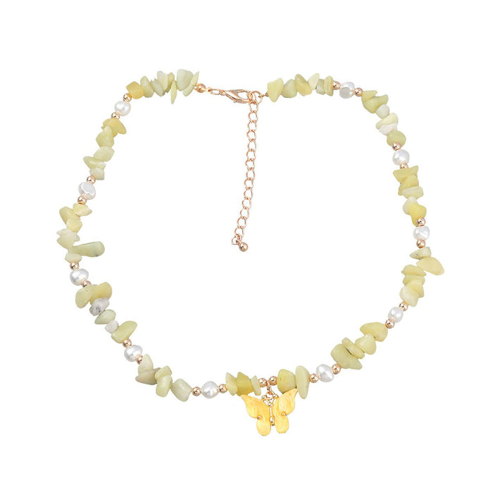 Butterfly Clavicle Chain Pendant Necklace Female