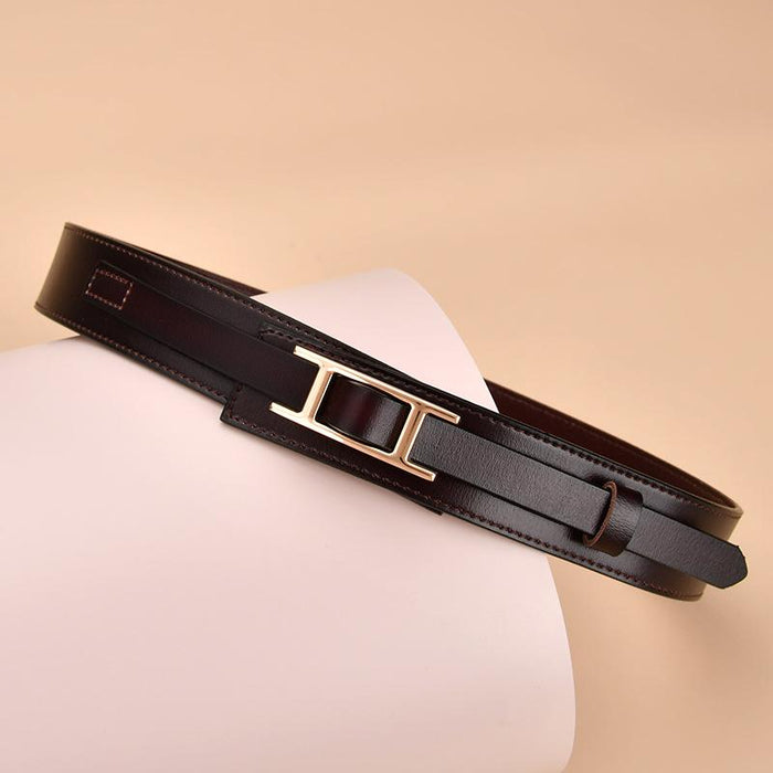 Women's Belt Decorated with Parka Waist Elastic Belt