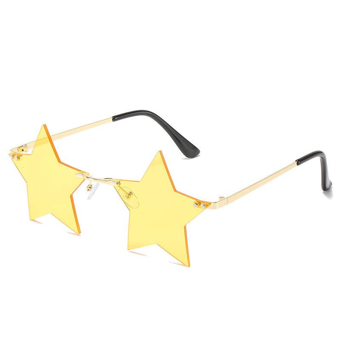 Pentagonal Star Sunglasses Women's Frameless Sunglasses